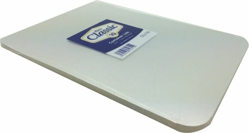 10 x 1 Litre Rectangular Foil Container Lids (LIDS ONLY)