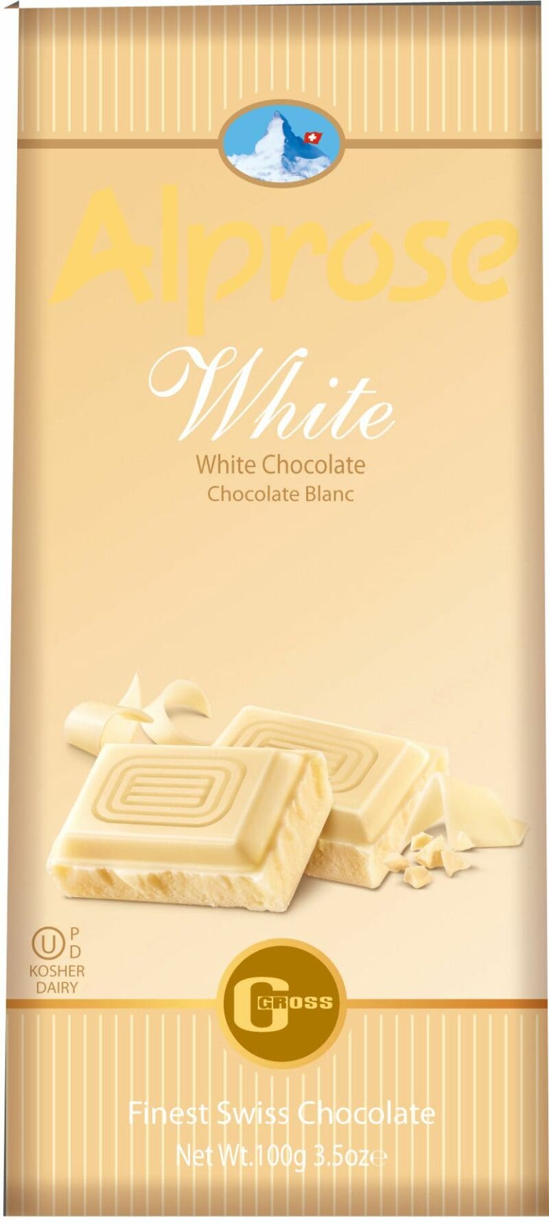 Alprose Swiss White Milk Chocolate Bar